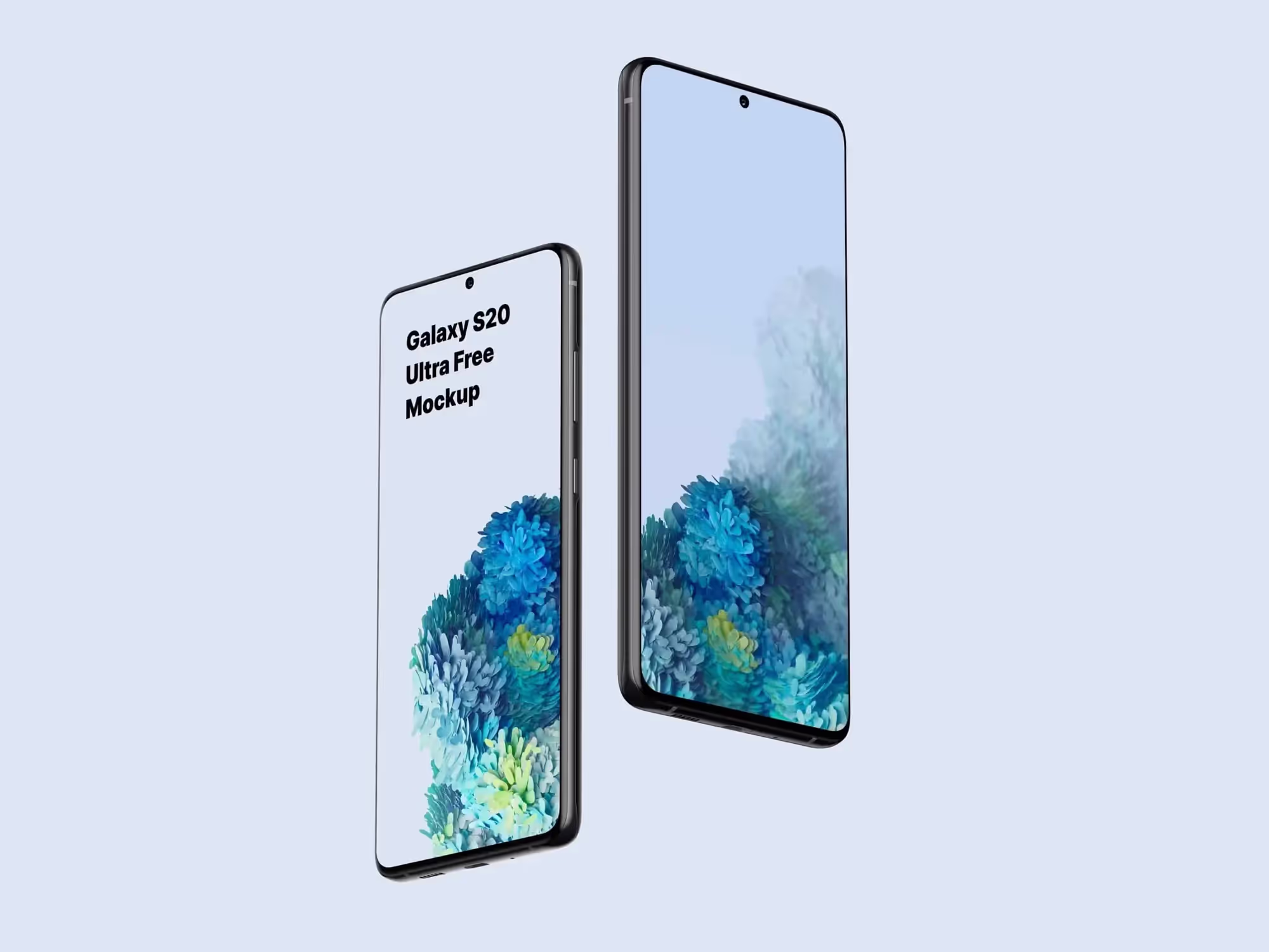 free galaxy S20 ultra mockup
