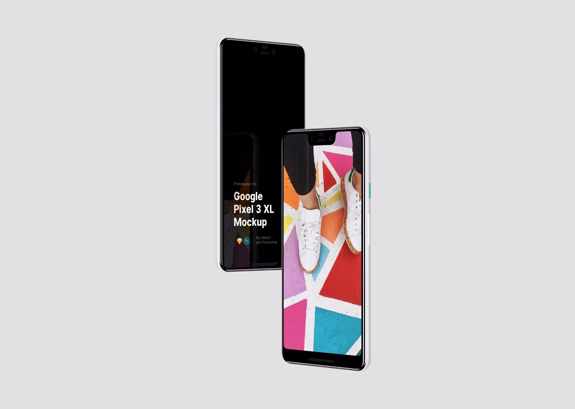 free google pixel 3 xl mockup