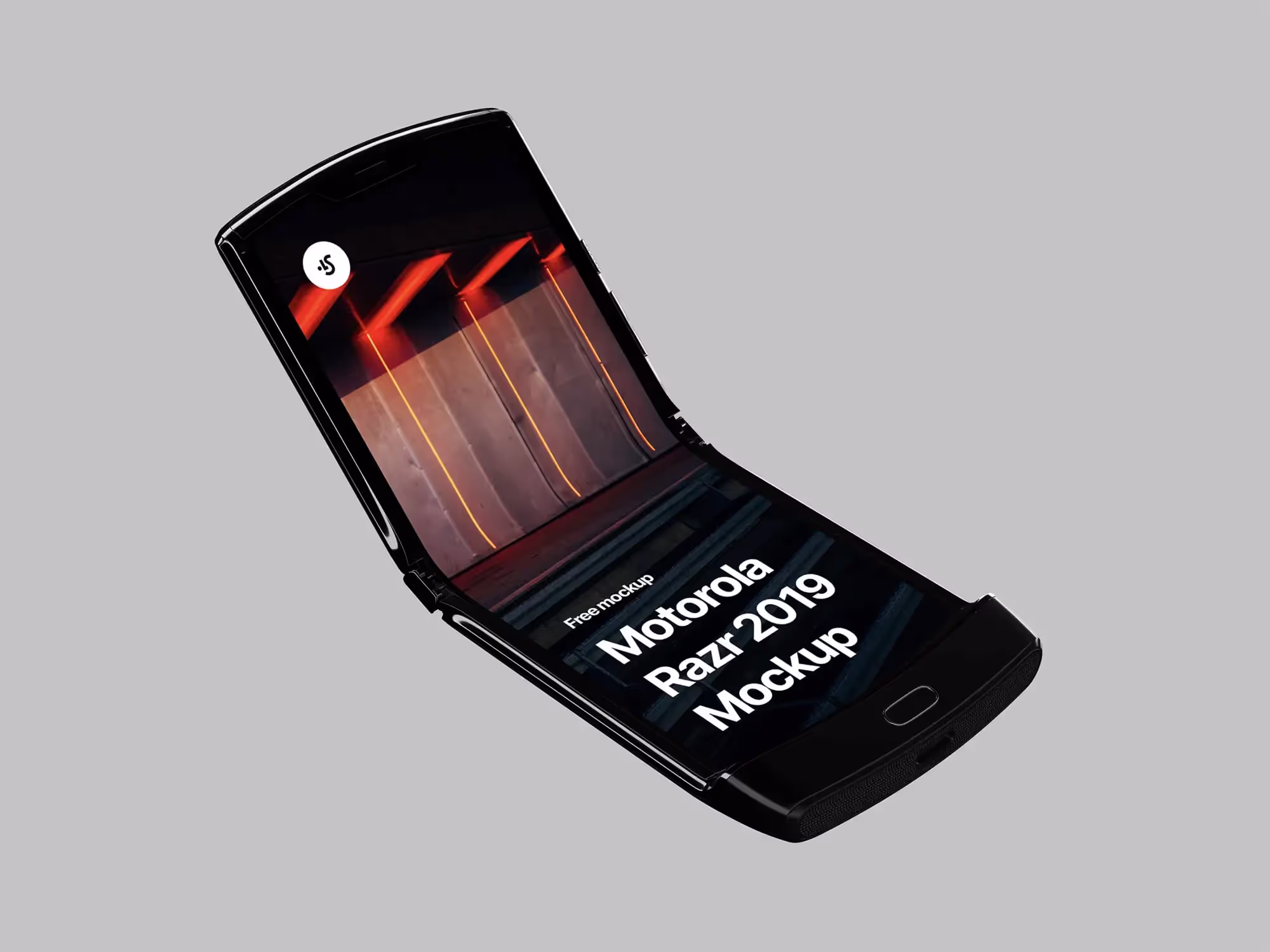 free motorola mockup floating