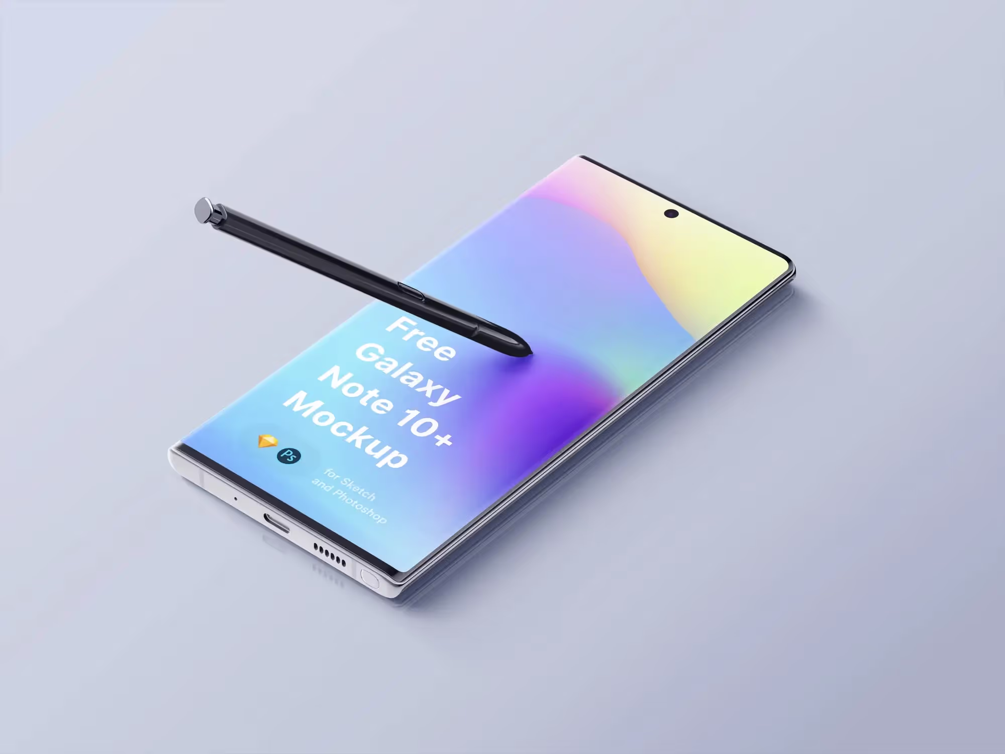 free samsung galaxy mockup note 10 plus