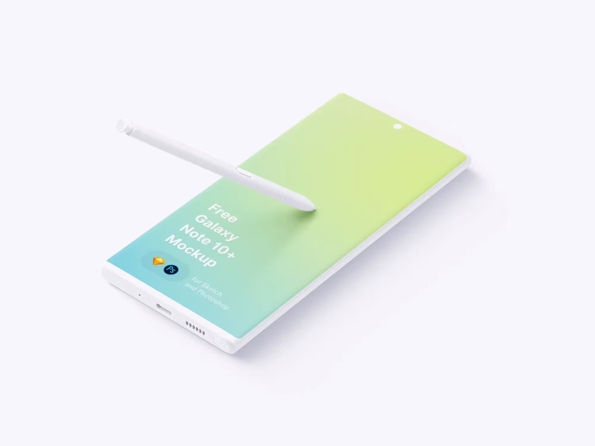 free samsung galaxy mockup note 10 plus